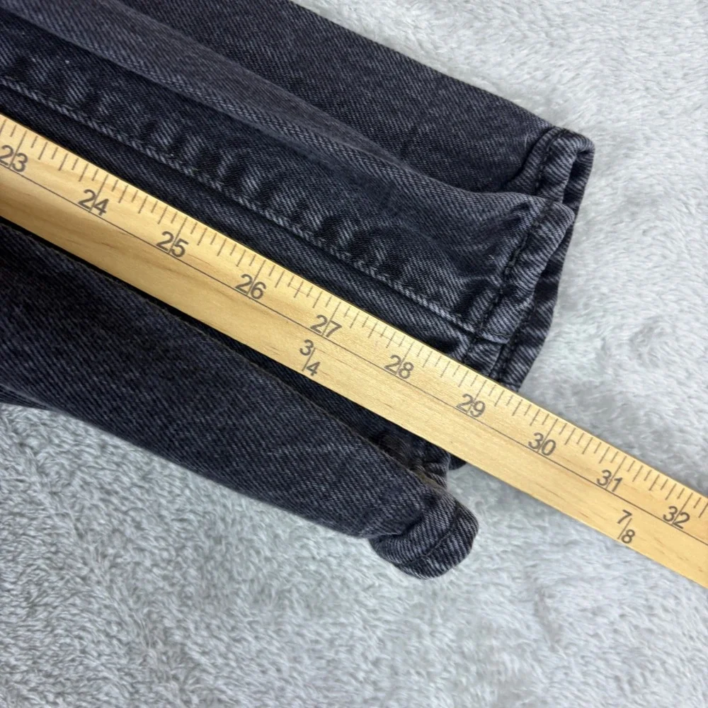 Levi's Jeans Men 32x30 (Fits 32x29) 501 Original‎ Fit Straight Leg Black Faded